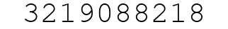 Number 3219088218.