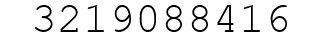 Number 3219088416.
