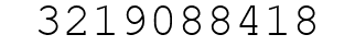Number 3219088418.