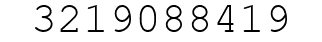 Number 3219088419.