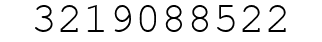 Number 3219088522.