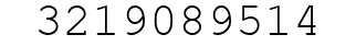 Number 3219089514.