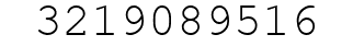 Number 3219089516.