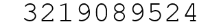 Number 3219089524.