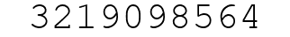 Number 3219098564.