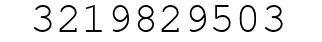 Number 3219829503.