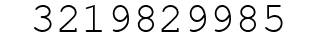 Number 3219829985.