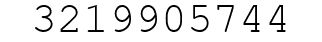 Number 3219905744.