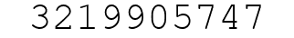 Number 3219905747.
