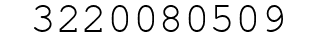 Number 3220080509.