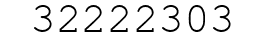 Number 32222303.