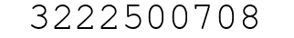 Number 3222500708.