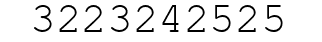 Number 3223242525.