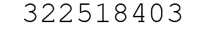 Number 322518403.