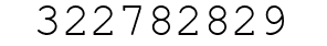 Number 322782829.