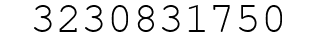 Number 3230831750.