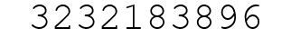 Number 3232183896.