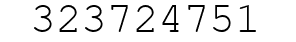 Number 323724751.