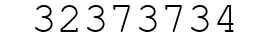 Number 32373734.