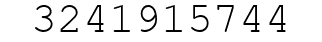 Number 3241915744.