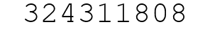 Number 324311808.