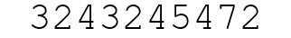 Number 3243245472.