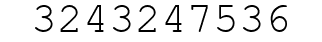 Number 3243247536.