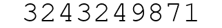 Number 3243249871.
