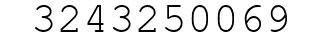 Number 3243250069.