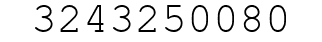 Number 3243250080.