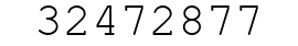 Number 32472877.