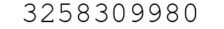 Number 3258309980.