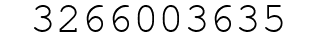 Number 3266003635.