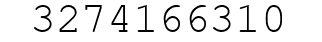 Number 3274166310.