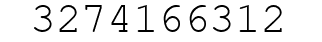 Number 3274166312.