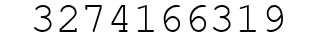 Number 3274166319.