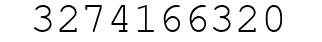 Number 3274166320.