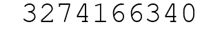 Number 3274166340.