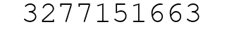 Number 3277151663.