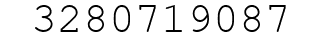 Number 3280719087.