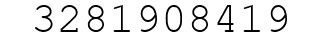 Number 3281908419.