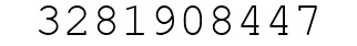 Number 3281908447.