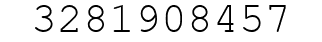 Number 3281908457.