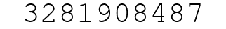 Number 3281908487.