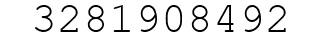 Number 3281908492.