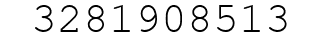 Number 3281908513.