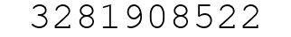 Number 3281908522.