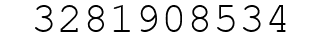 Number 3281908534.