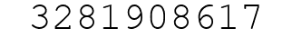 Number 3281908617.