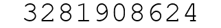 Number 3281908624.
